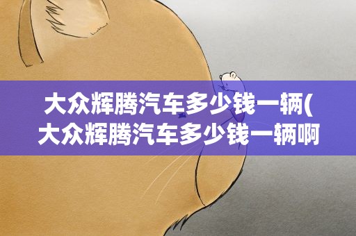 大众辉腾汽车多少钱一辆(大众辉腾汽车多少钱一辆啊)