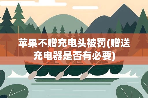 苹果不赠充电头被罚(赠送充电器是否有必要)