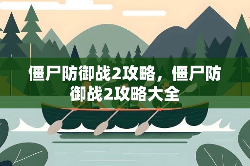 僵尸防御战2攻略，僵尸防御战2攻略大全