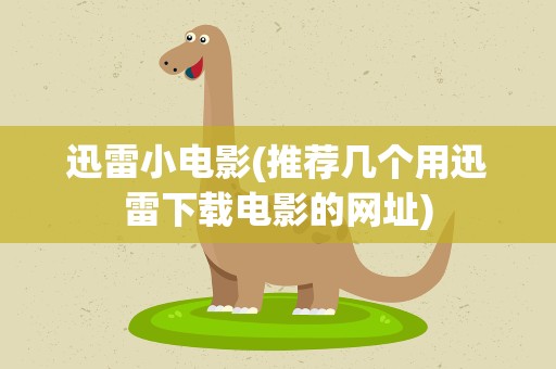 迅雷小电影(推荐几个用迅雷下载电影的网址)
