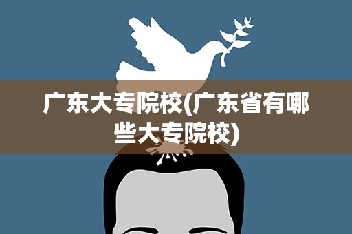 广东大专院校(广东省有哪些大专院校)