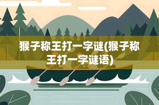 猴子称王打一字谜(猴子称王打一字谜语)