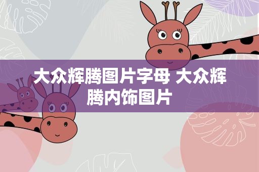 大众辉腾图片字母 大众辉腾内饰图片