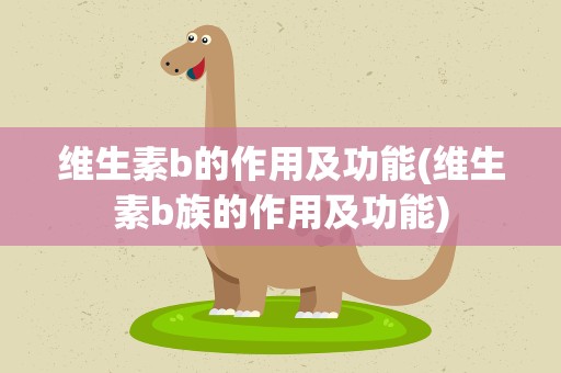 维生素b的作用及功能(维生素b族的作用及功能)