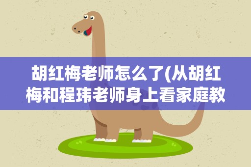 胡红梅老师怎么了(从胡红梅和程玮老师身上看家庭教育)
