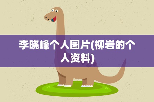 李晓峰个人图片(柳岩的个人资料)
