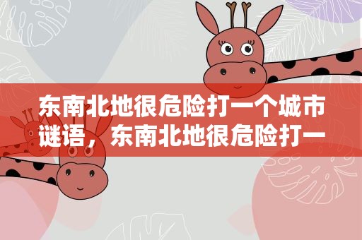 东南北地很危险打一个城市谜语，东南北地很危险打一城市名