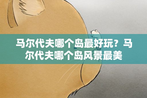 马尔代夫哪个岛最好玩？马尔代夫哪个岛风景最美