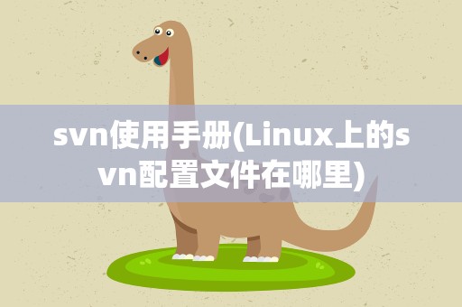 svn使用手册(Linux上的svn配置文件在哪里)