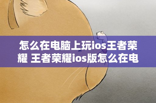怎么在电脑上玩ios王者荣耀 王者荣耀ios版怎么在电脑上玩