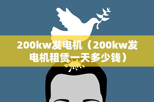 200kw发电机（200kw发电机租赁一天多少钱）