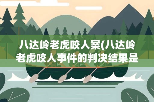 八达岭老虎咬人案(八达岭老虎咬人事件的判决结果是什么)