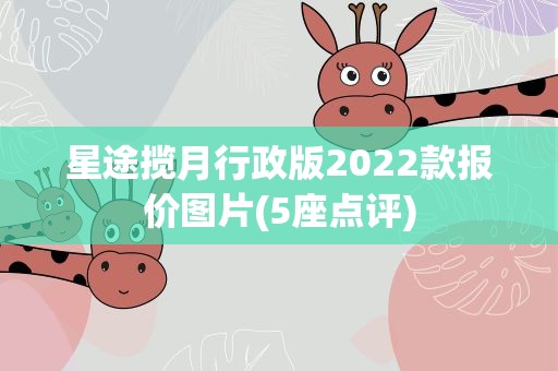 星途揽月行政版2022款报价图片(5座点评)