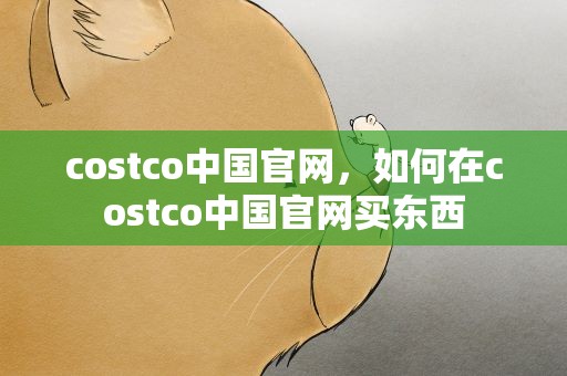 costco中国官网，如何在costco中国官网买东西