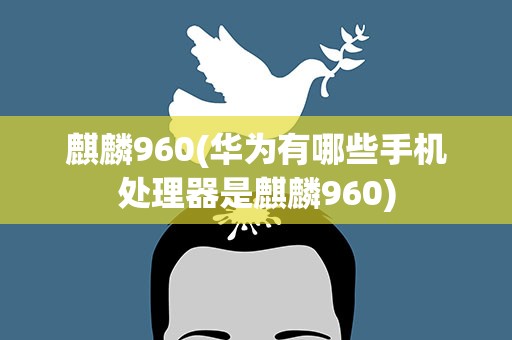 麒麟960(华为有哪些手机处理器是麒麟960)