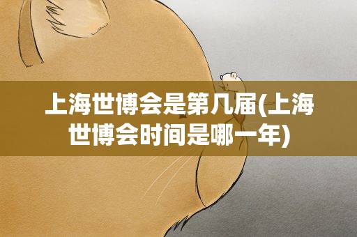 上海世博会是第几届(上海世博会时间是哪一年)