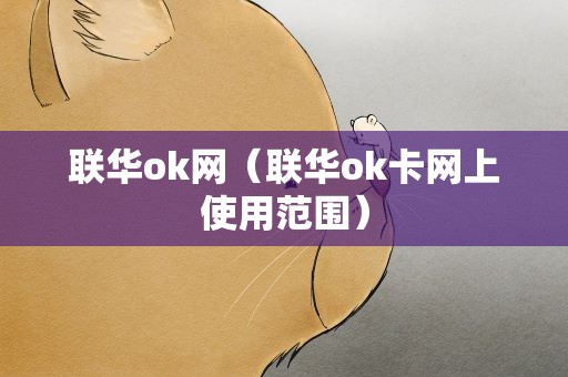 联华ok网（联华ok卡网上使用范围）