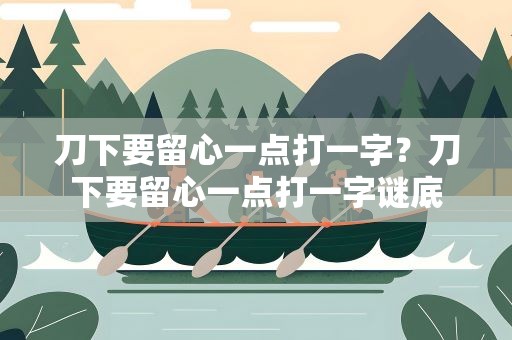刀下要留心一点打一字？刀下要留心一点打一字谜底