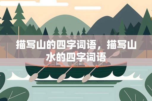 描写山的四字词语，描写山水的四字词语