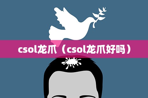 csol龙爪（csol龙爪好吗）