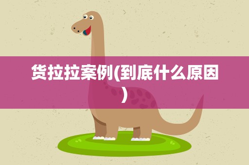 货拉拉案例(到底什么原因)