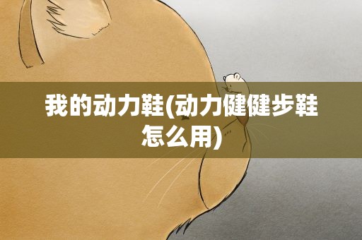 我的动力鞋(动力健健步鞋怎么用)