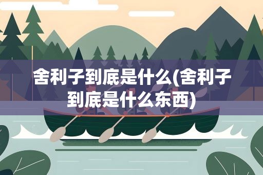 舍利子到底是什么(舍利子到底是什么东西)
