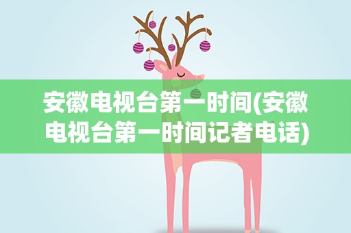 安徽电视台第一时间(安徽电视台第一时间记者电话)