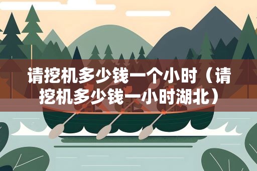 请挖机多少钱一个小时（请挖机多少钱一小时湖北）