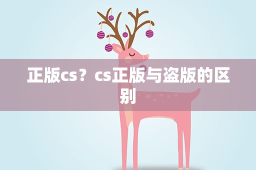 正版cs？cs正版与盗版的区别