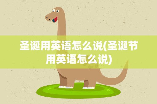 圣诞用英语怎么说(圣诞节用英语怎么说)