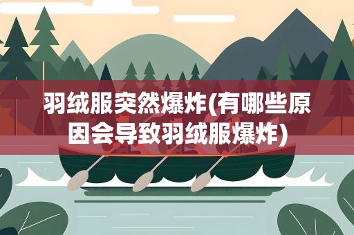 羽绒服突然爆炸(有哪些原因会导致羽绒服爆炸)