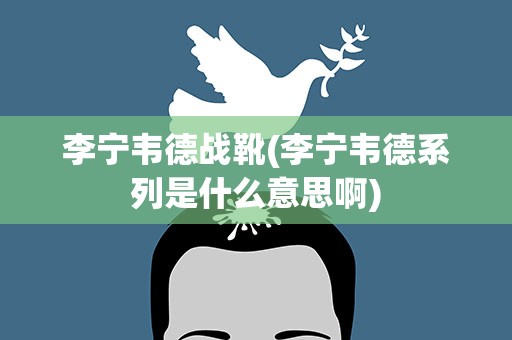 李宁韦德战靴(李宁韦德系列是什么意思啊)