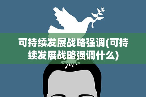可持续发展战略强调(可持续发展战略强调什么)