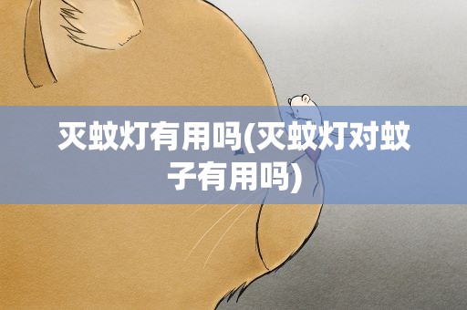 灭蚊灯有用吗(灭蚊灯对蚊子有用吗)