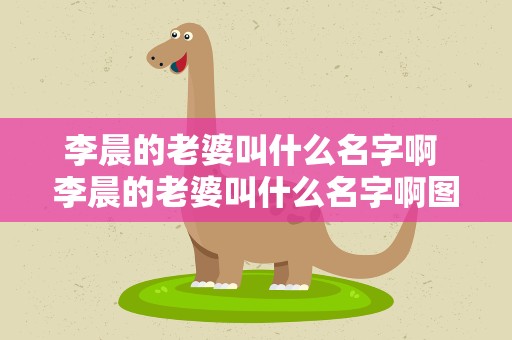 李晨的老婆叫什么名字啊 李晨的老婆叫什么名字啊图片