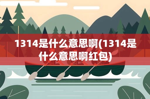 1314是什么意思啊(1314是什么意思啊红包)