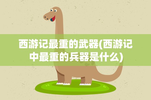 西游记最重的武器(西游记中最重的兵器是什么)