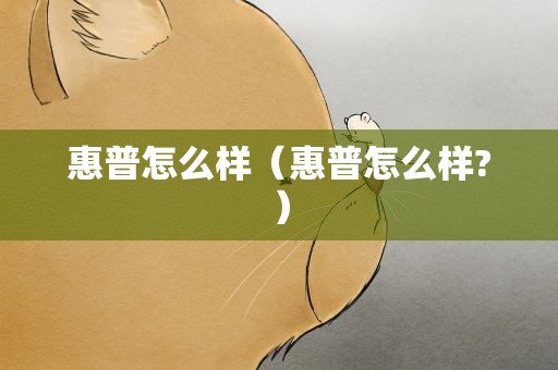 惠普怎么样（惠普怎么样?）