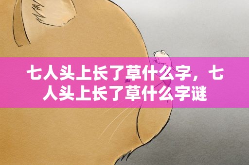 七人头上长了草什么字，七人头上长了草什么字谜