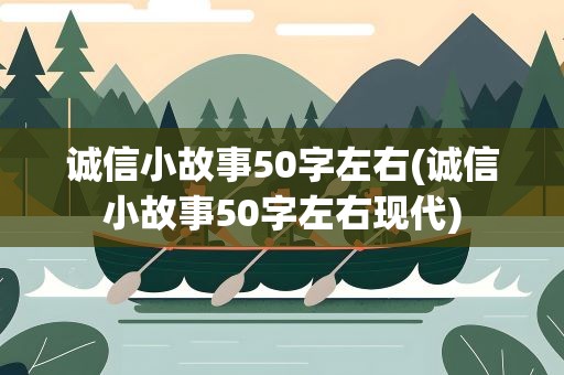 诚信小故事50字左右(诚信小故事50字左右现代)