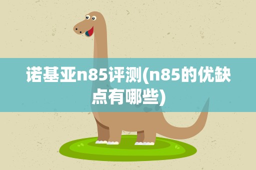 诺基亚n85评测(n85的优缺点有哪些)