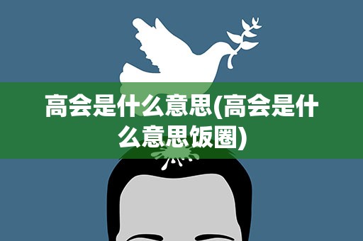 高会是什么意思(高会是什么意思饭圈)