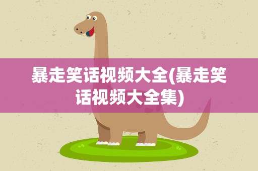 暴走笑话视频大全(暴走笑话视频大全集)