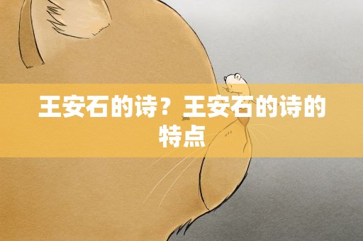 王安石的诗？王安石的诗的特点