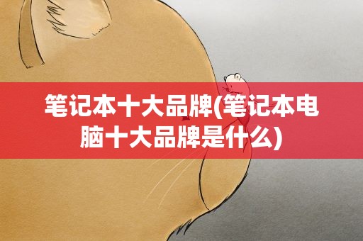 笔记本十大品牌(笔记本电脑十大品牌是什么)