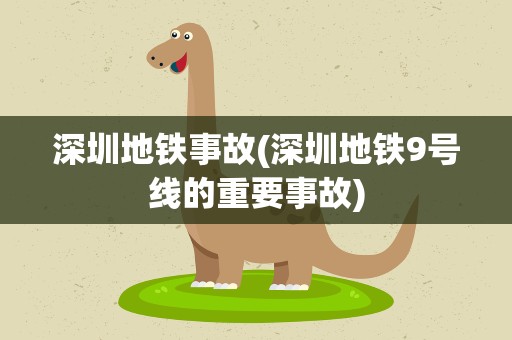 深圳地铁事故(深圳地铁9号线的重要事故)