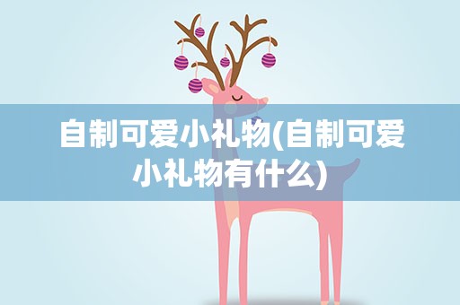 自制可爱小礼物(自制可爱小礼物有什么)