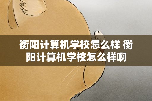 衡阳计算机学校怎么样 衡阳计算机学校怎么样啊