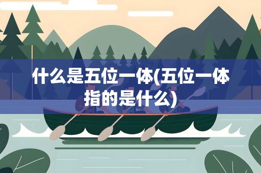 什么是五位一体(五位一体指的是什么)